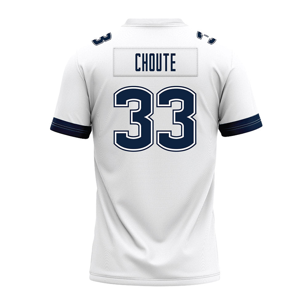 UConn - NCAA Football : Kervins Choute - White Premium Football Jersey