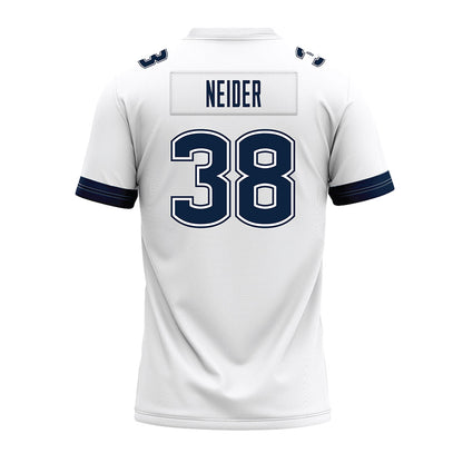 UConn - NCAA Football : John Neider - White Premium Football Jersey