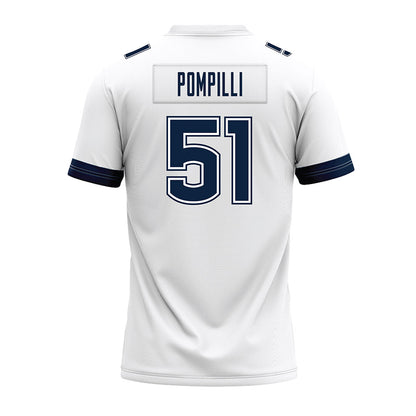 UConn - NCAA Football : Nick Pompilli - White Premium Football Jersey-1