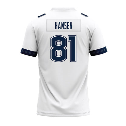 UConn - NCAA Football : Louis Hansen - White Premium Football Jersey