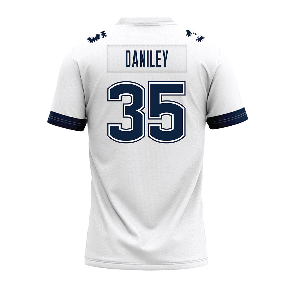 UConn - NCAA Football : Frank Daniley - White Premium Football Jersey