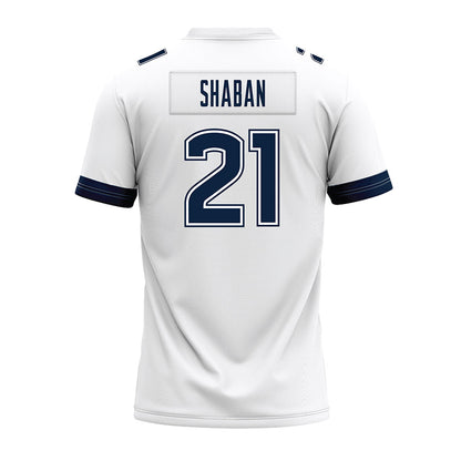 UConn - NCAA Football : Danny Shaban - White Premium Football Jersey