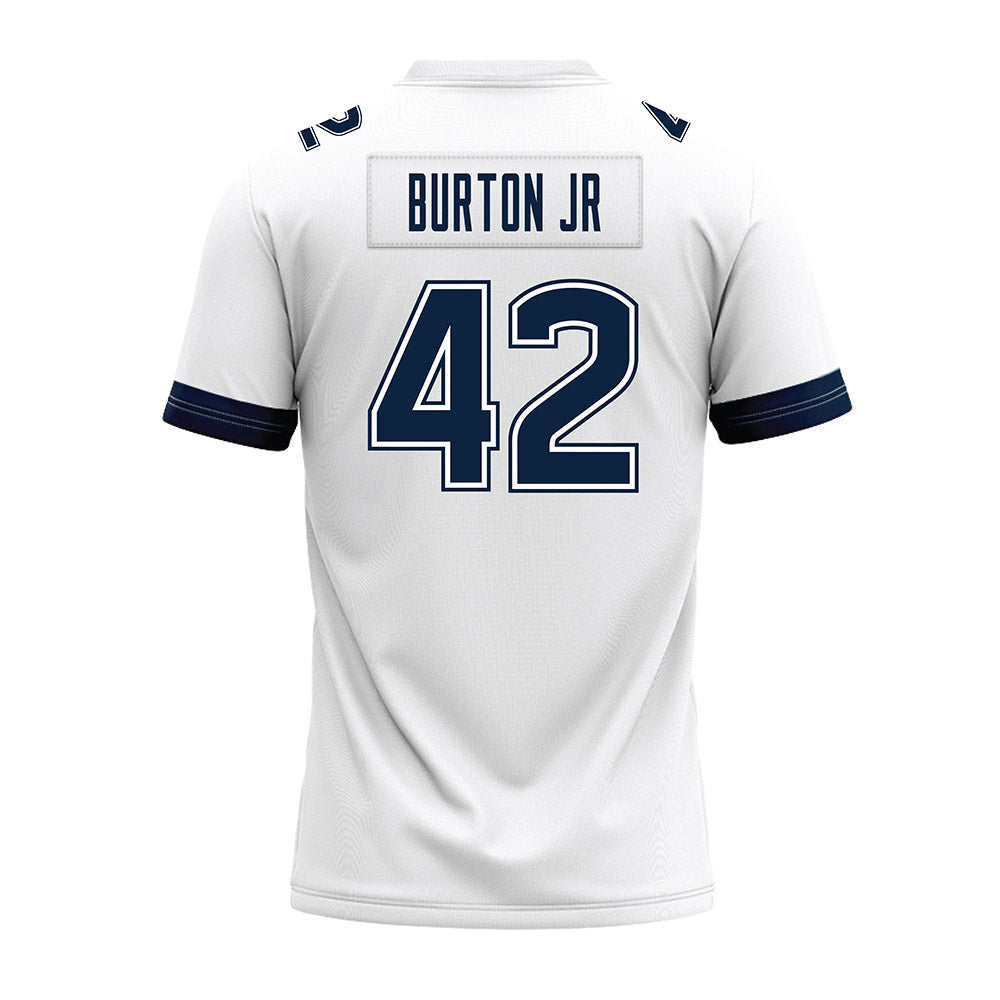 UConn - NCAA Football : Michael Burton Jr - White Premium Football Jersey-1
