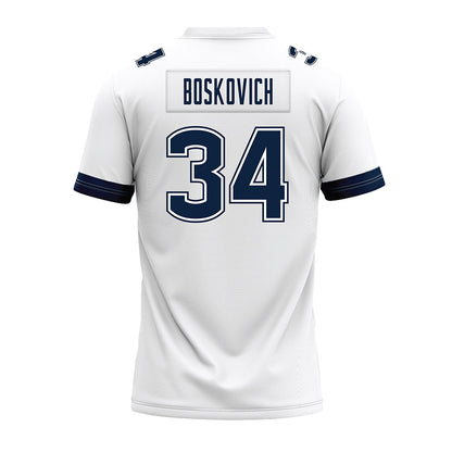 UConn - NCAA Football : Carter Boskovich - White Premium Football Jersey