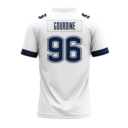 UConn - NCAA Football : Dal'Mont Gourdine - White Premium Football Jersey