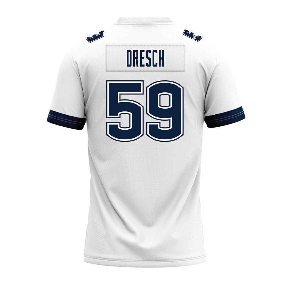 UConn - NCAA Football : Eddie Dresch - White Premium Football Jersey