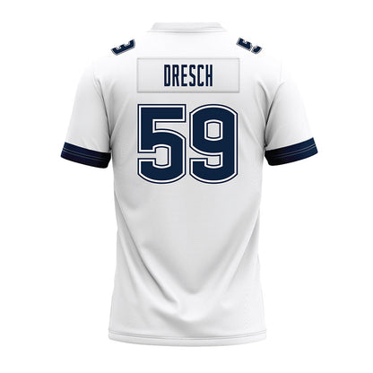 UConn - NCAA Football : Eddie Dresch - White Premium Football Jersey