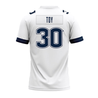 UConn - NCAA Football : Dominic Toy - White Premium Football Jersey