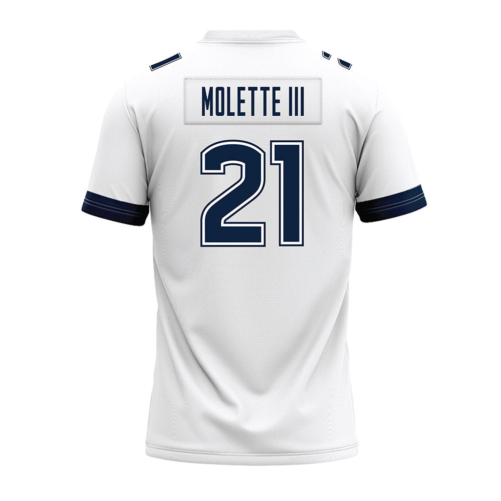 UConn - NCAA Football : Lee Molette III - White Premium Football Jersey