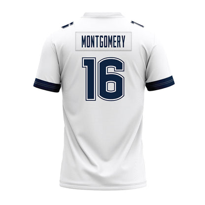 UConn - NCAA Football : Brock Montgomery - White Premium Football Jersey