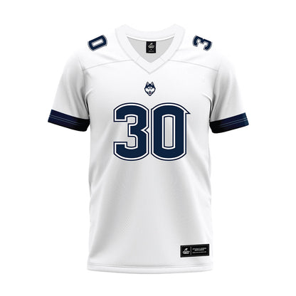 UConn - NCAA Football : Dominic Toy - White Premium Football Jersey