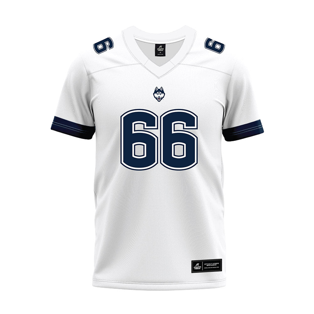 UConn - NCAA Football : Brady Wayburn - White Premium Football Jersey