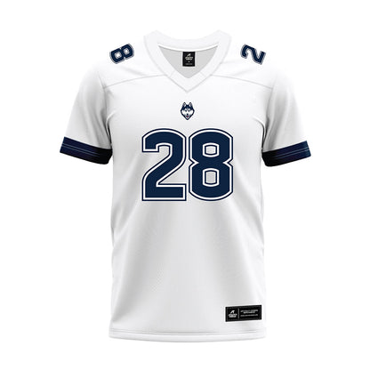 UConn - NCAA Football : Christopher Freeman - White Premium Football Jersey