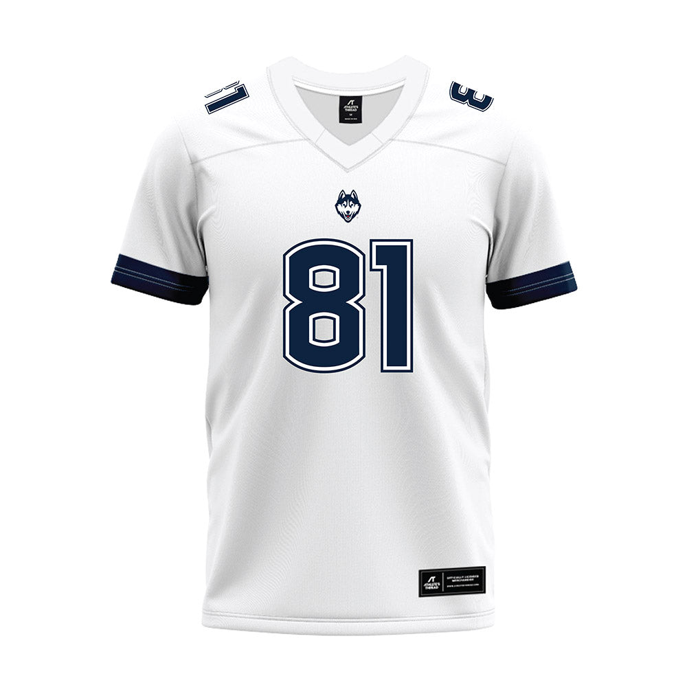 UConn - NCAA Football : Louis Hansen - White Premium Football Jersey