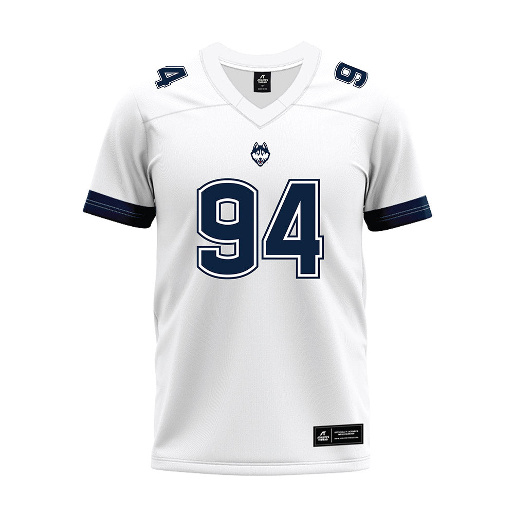 UConn - NCAA Football : Matthew Hoffman - White Premium Football Jersey