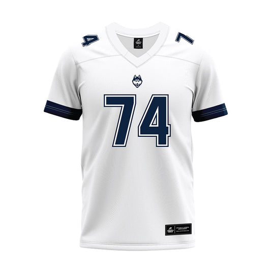 UConn - NCAA Football : Jayden Bass - White Premium Football Jersey