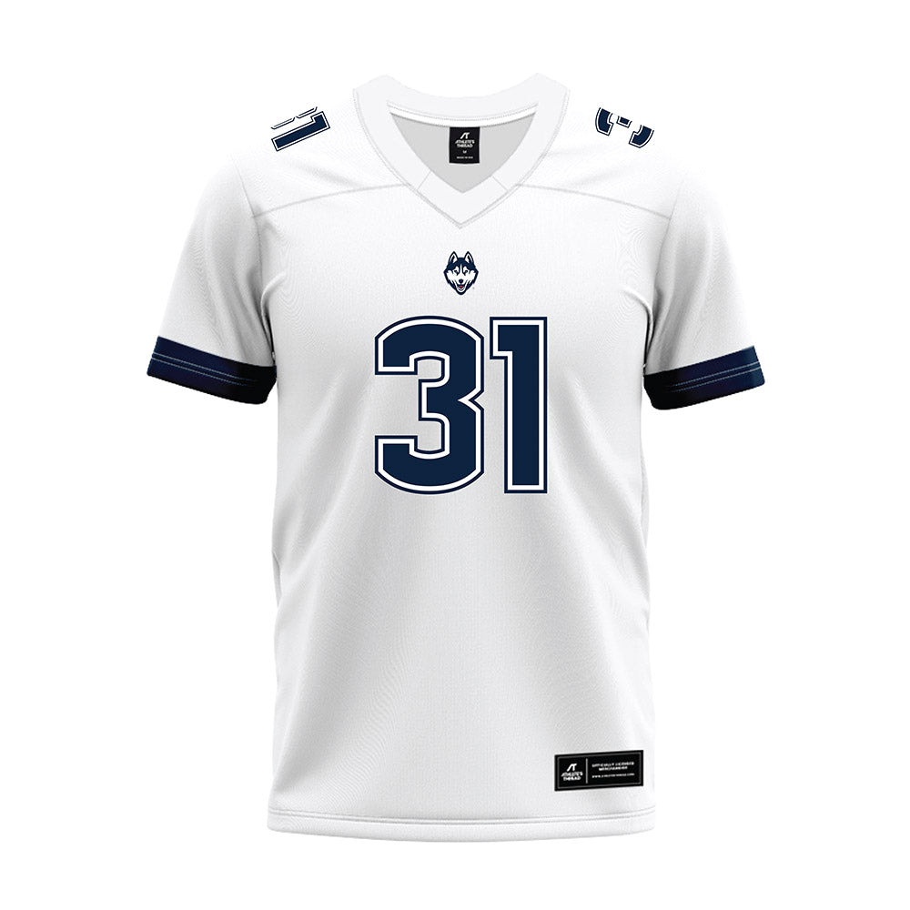 UConn - NCAA Football : Diandre Harris - White Premium Football Jersey-0