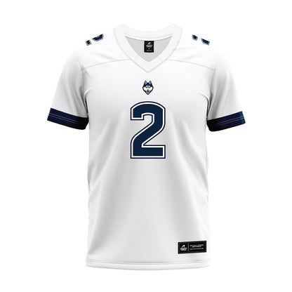 UConn - NCAA Football : Joe Fagnano - White Premium Football Jersey