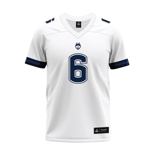 UConn - NCAA Football : Reymello Murphy - White Premium Football Jersey-0