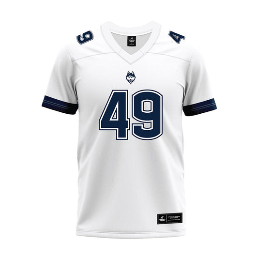 UConn - NCAA Football : Bryce Anderson - White Premium Football Jersey