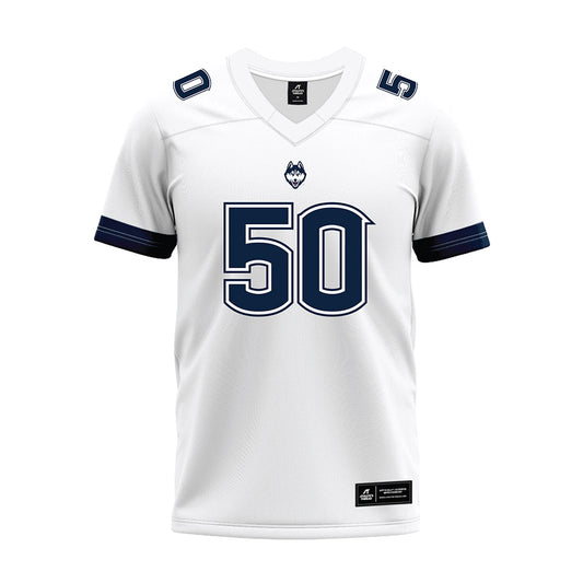 UConn - NCAA Football : Ja'Khi Green - White Premium Football Jersey