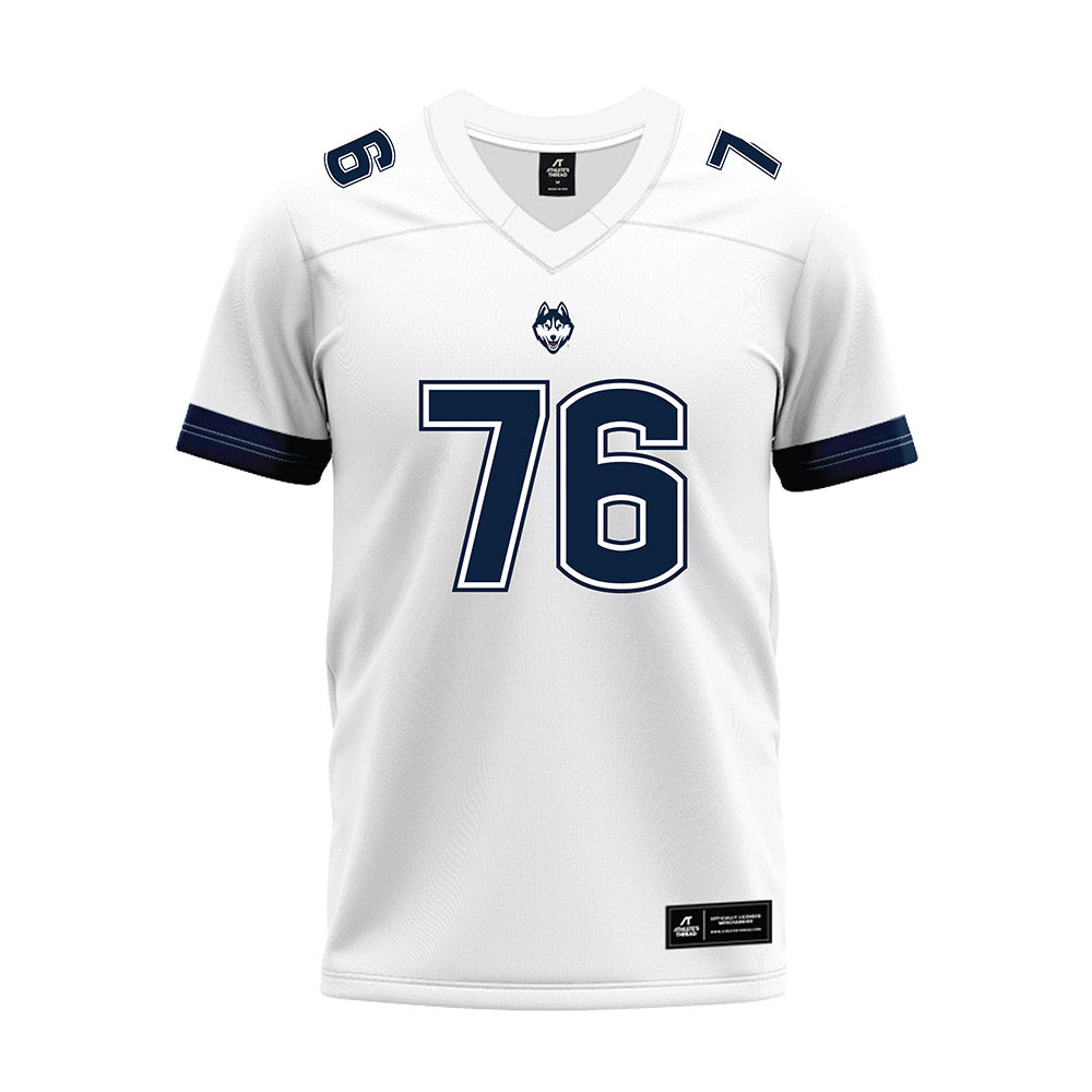 UConn - NCAA Football : Toriyan Johnson - White Premium Football Jersey