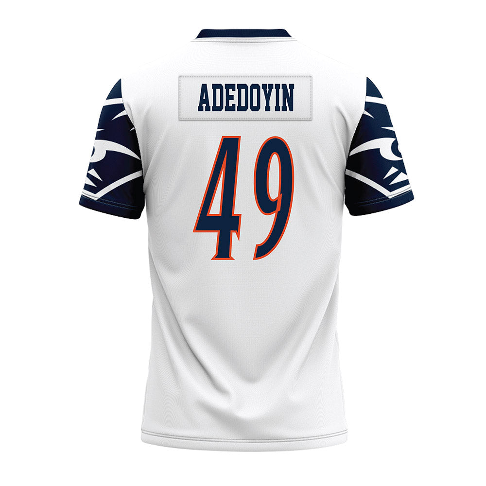 UTSA - NCAA Football : David Adedoyin - White Premium Football Jersey