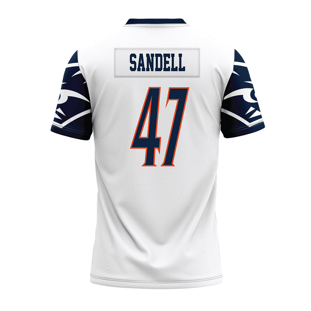 UTSA - NCAA Football : Tate Sandell - White Premium Football Jersey