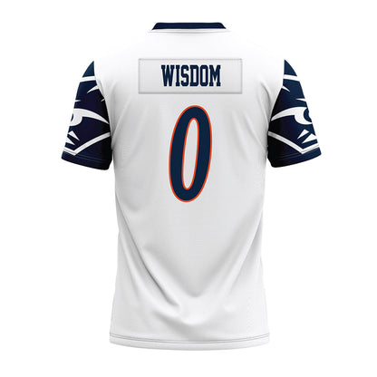 UTSA - NCAA Football : Rashad Wisdom - White Premium Football Jersey
