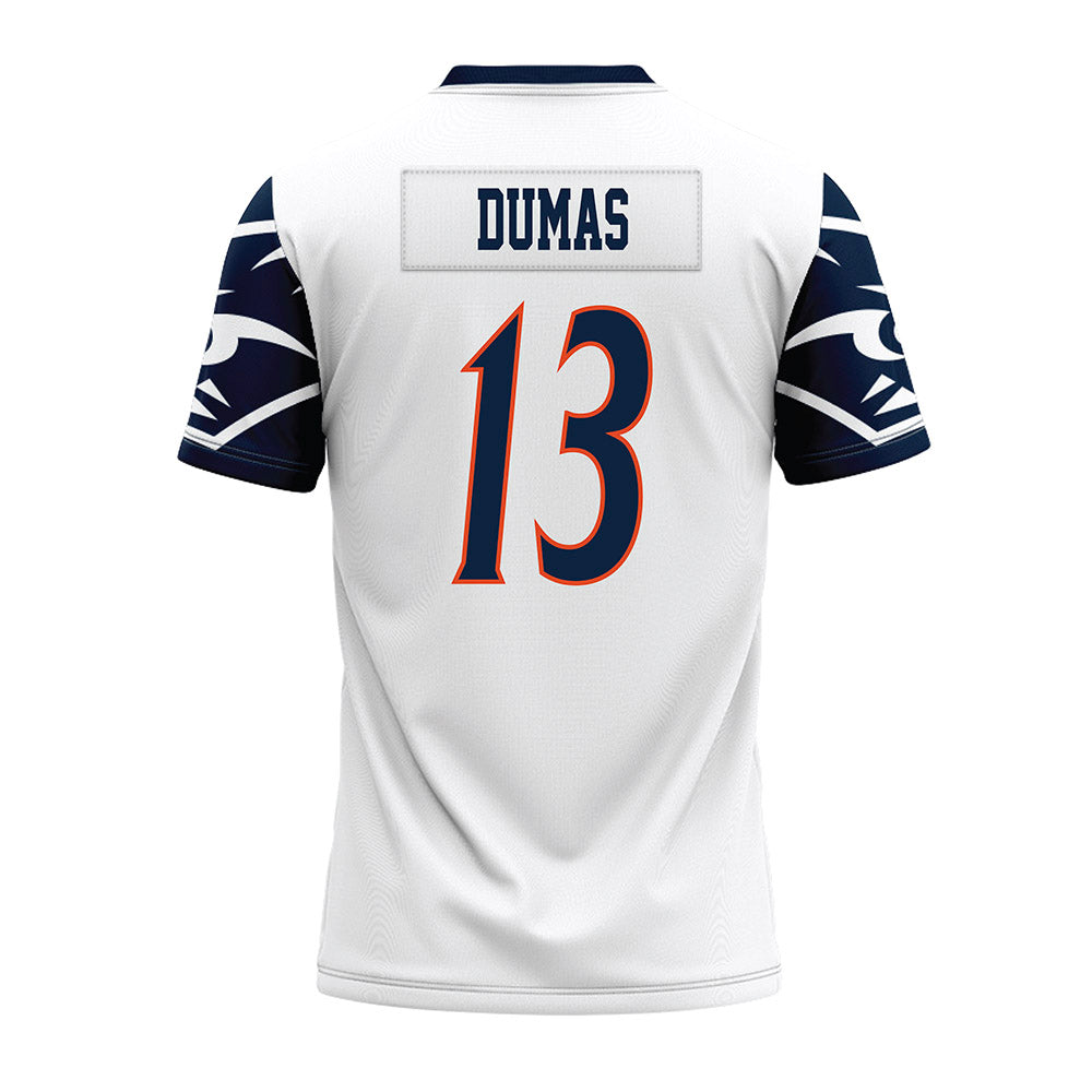 UTSA - NCAA Football : Syrus Dumas - White Premium Football Jersey