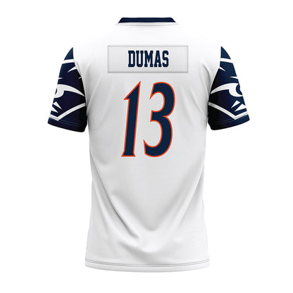 UTSA - NCAA Football : Syrus Dumas - White Premium Football Jersey