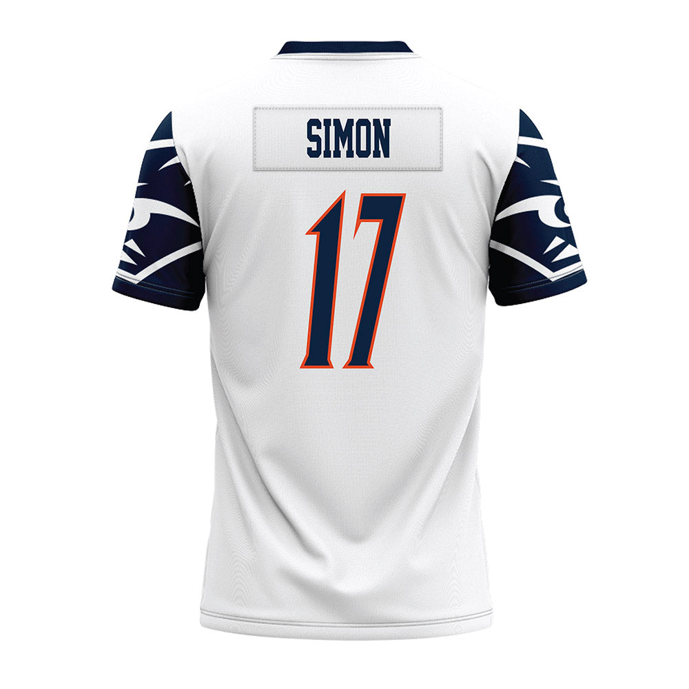 UTSA - NCAA Football : Asyrus Simon - White Premium Football Jersey