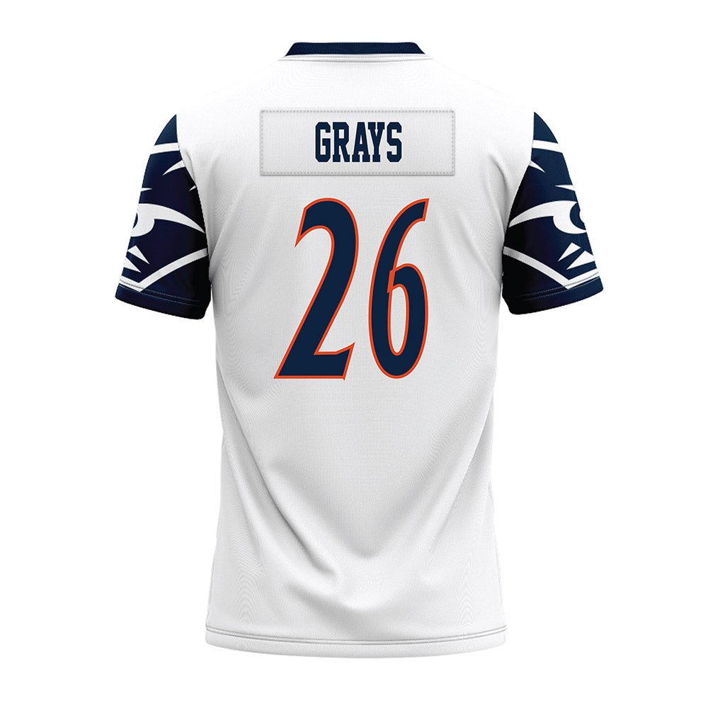 UTSA - NCAA Football : Bryce Grays - White Premium Football Jersey