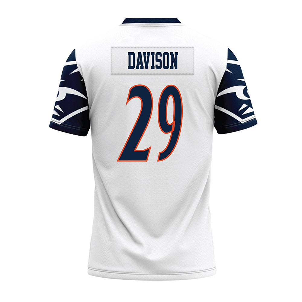 UTSA - NCAA Football : Elliott Davison - White Premium Football Jersey