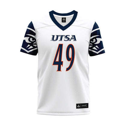 UTSA - NCAA Football : Michael Petro - White Premium Football Jersey