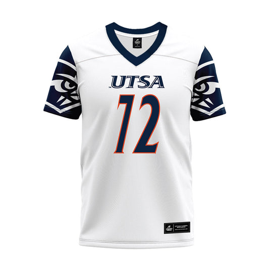 UTSA - NCAA Football : Briley Brown - White Premium Football Jersey