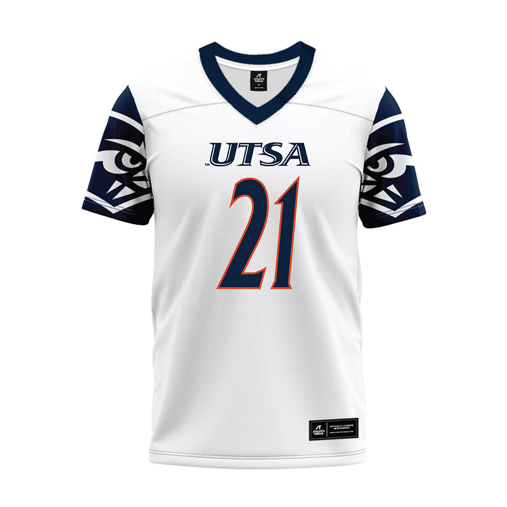 UTSA - NCAA Football : Ken Robinson - White Premium Football Jersey