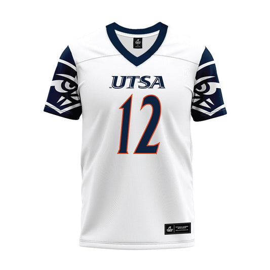 UTSA - NCAA Football : Donyai Taylor - White Premium Football Jersey