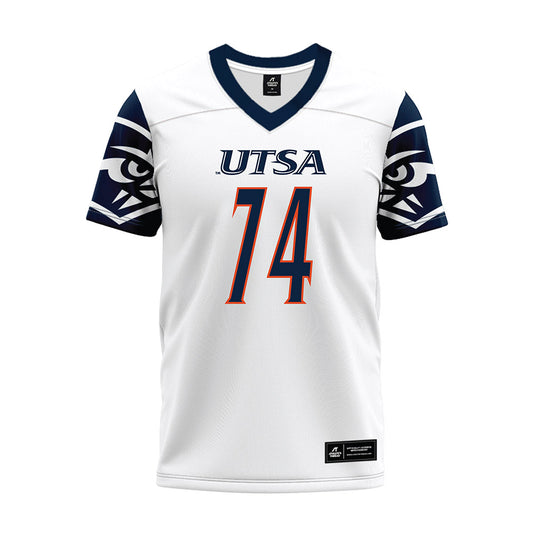 UTSA - NCAA Football : Payne He'Bert - White Premium Football Jersey