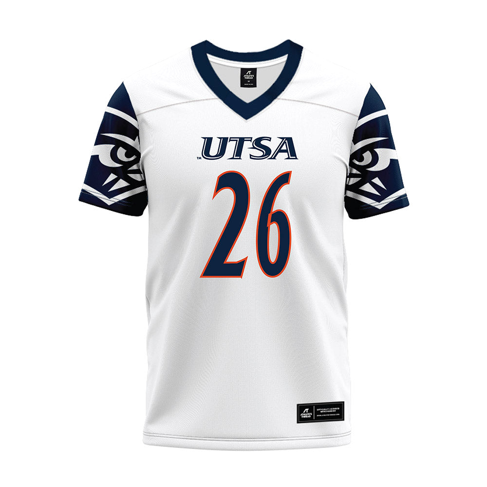 UTSA - NCAA Football : Bryce Grays - White Premium Football Jersey