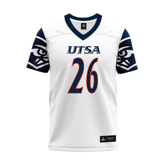 UTSA - NCAA Football : Bryce Grays - White Premium Football Jersey