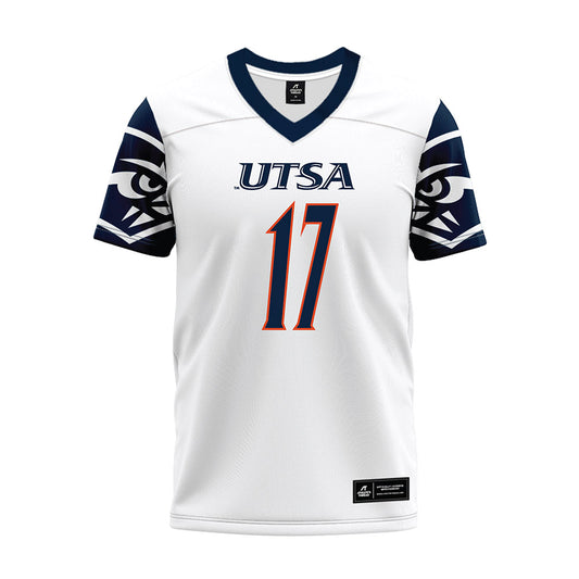 UTSA - NCAA Football : Brandon Tennison - White Premium Football Jersey
