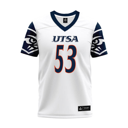 UTSA - NCAA Football : Coriantumr Godinet - White Premium Football Jersey
