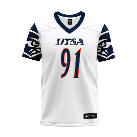 UTSA - NCAA Football : Ethan Laing - White Premium Football Jersey