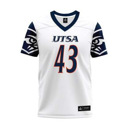 UTSA - NCAA Football : Kaleb Brown - White Premium Football Jersey