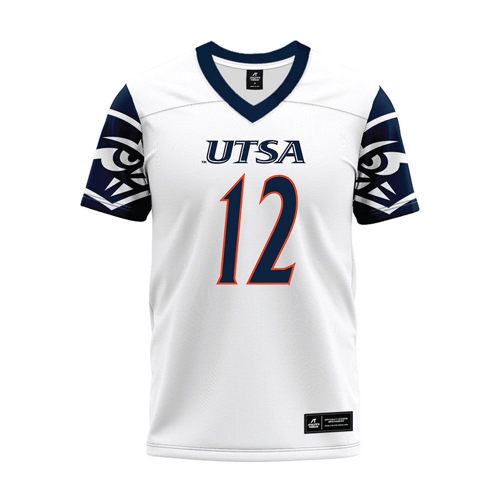 UTSA - NCAA Football : Max Gerlich - White Premium Football Jersey-0