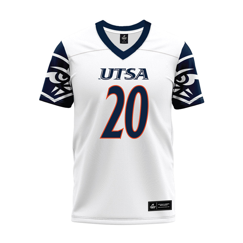 UTSA - NCAA Football : Cameron Wilkins - White Premium Football Jersey