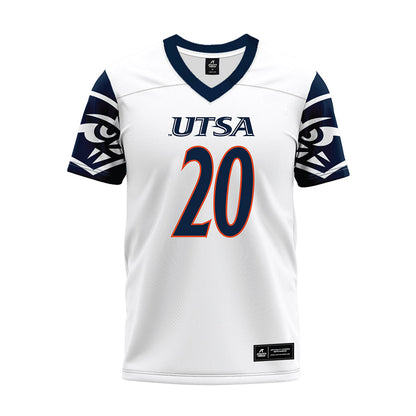 UTSA - NCAA Football : Cameron Wilkins - White Premium Football Jersey