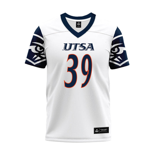 UTSA - NCAA Football : Ethan Laing - White Premium Football Jersey