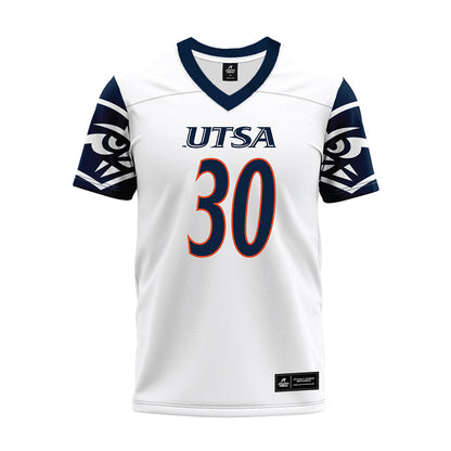 UTSA - NCAA Football : Davin Martin - White Premium Football Jersey